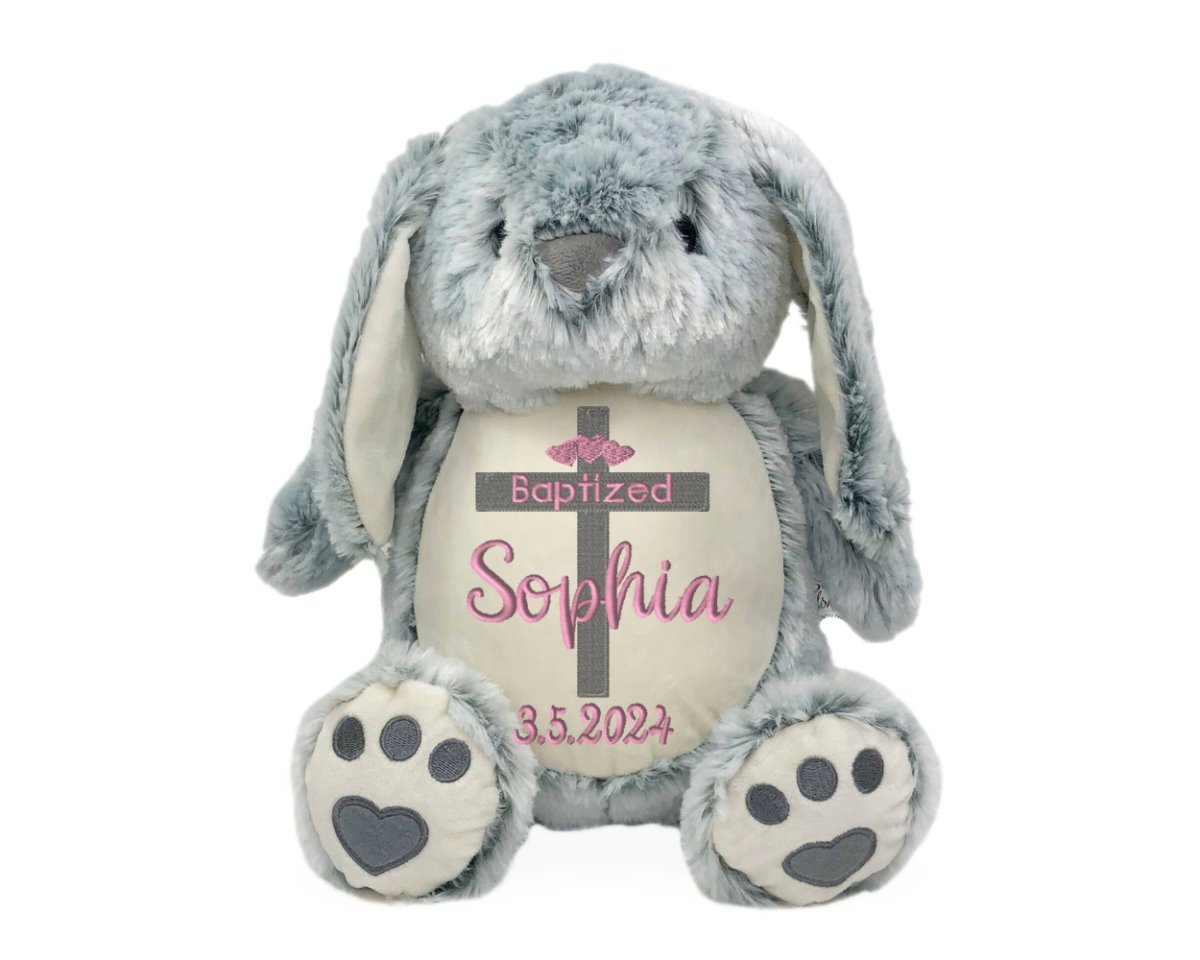 Personalized Baptism Stuffed AnimalI Sew Jo