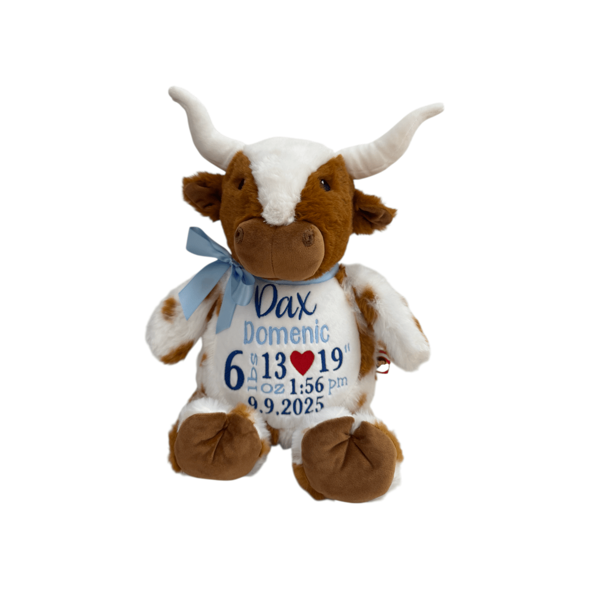 Longhorn Cow Birth Stat SetCubbies