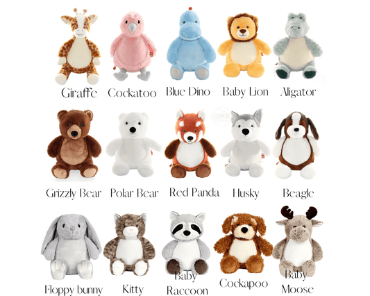 Design Your Own Stuffed Animal With 2 NamesI Sew Jo