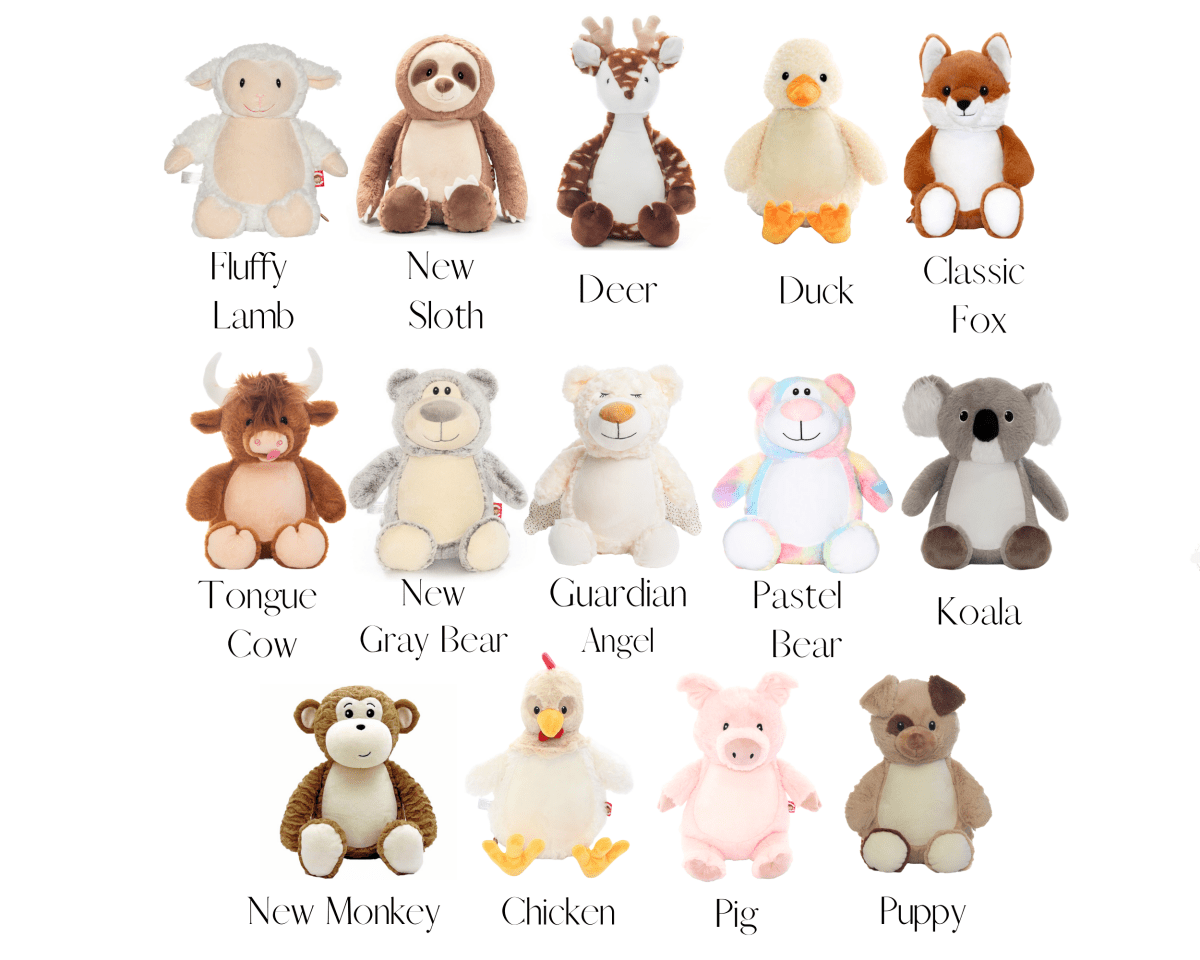 Design Your Own Stuffed Animal With 2 NamesI Sew Jo