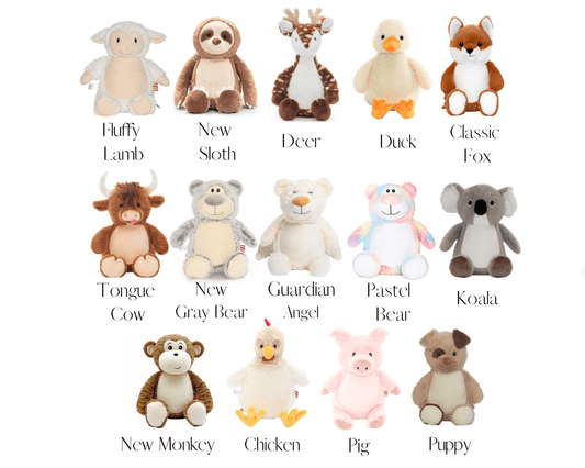 Design Your Own Stuffed Animal With 2 NamesI Sew Jo