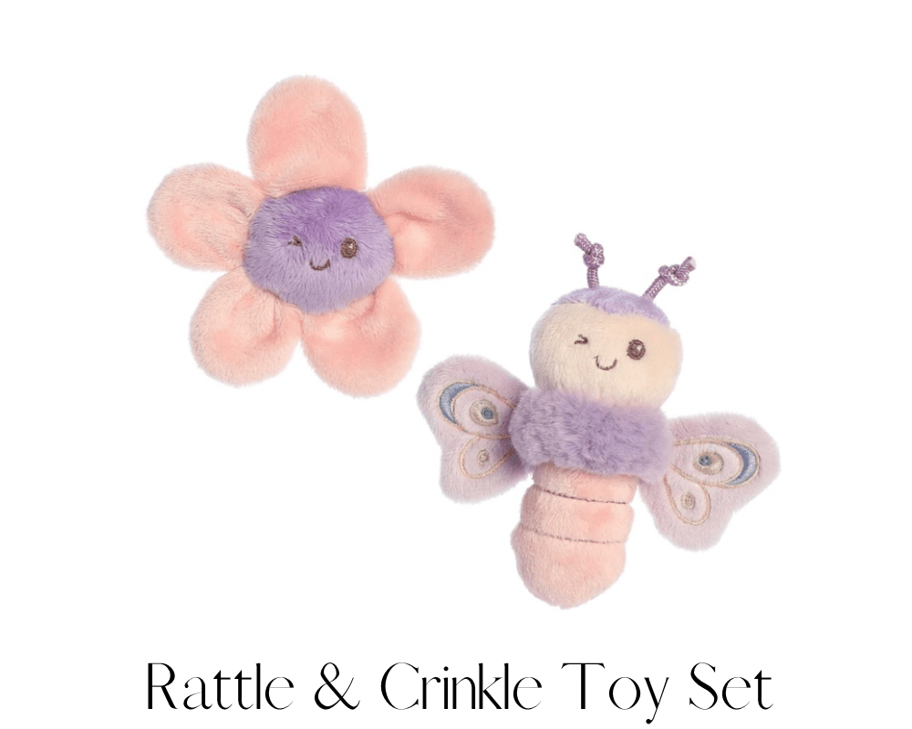 Butterfly Lovey Rattle Toy SetEbba
