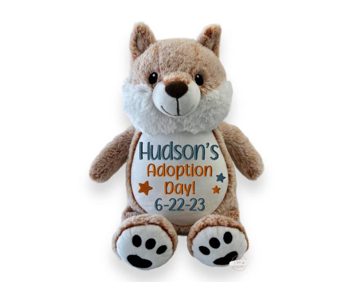 Boys Adoption Day Stuffed AnimalI Sew Jo