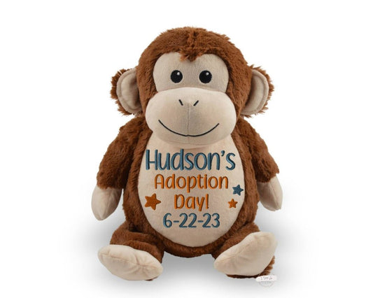 Boys Adoption Day Stuffed AnimalI Sew Jo