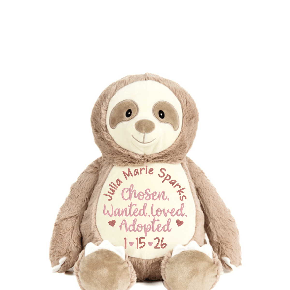 Girls Adoption Day Stuffed AnimalI Sew Jo