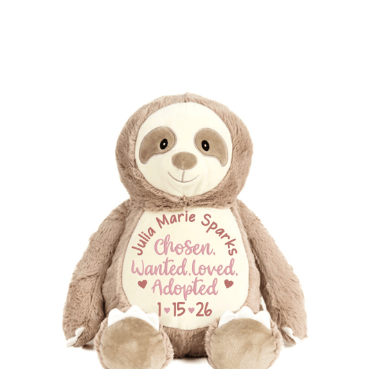 Girls Adoption Day Stuffed AnimalI Sew Jo