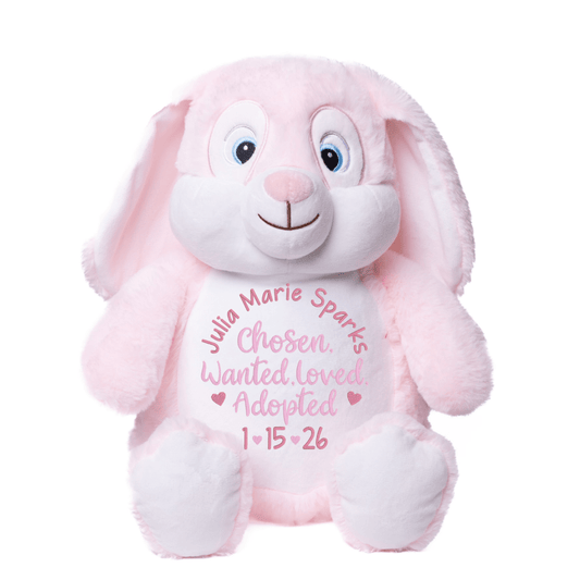 Girls Adoption Day Stuffed AnimalI Sew Jo