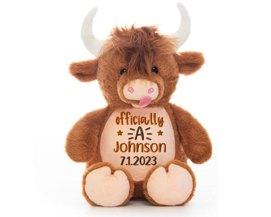 Personalized Adoption Stuffed AnimalI Sew Jo