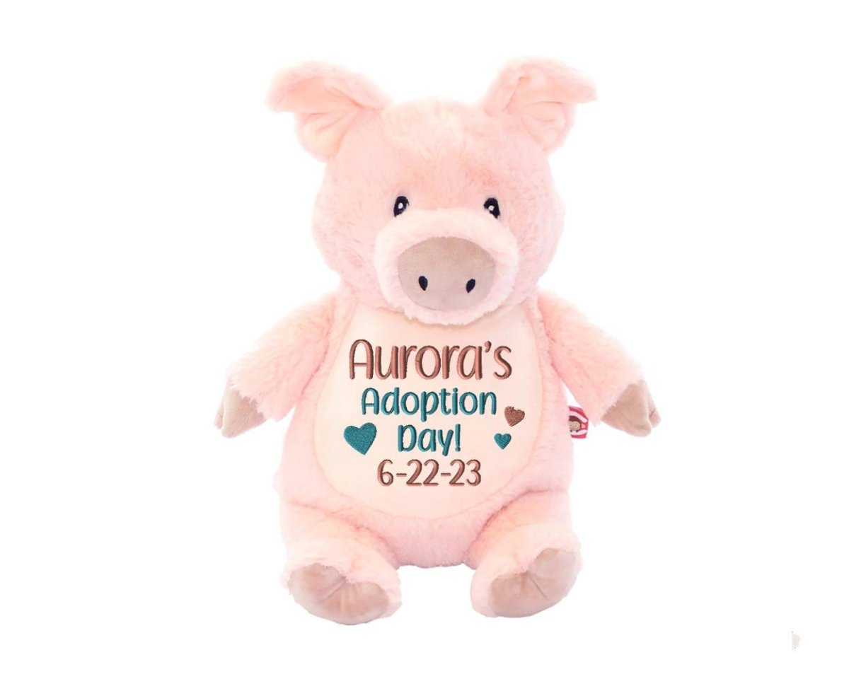 Personalized Adoption Stuffed AnimalI Sew Jo