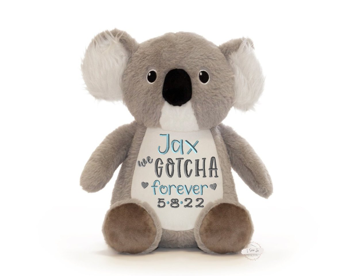 Personalized Adoption Stuffed AnimalI Sew Jo