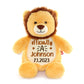 Personalized Lion Adoption Stuffed AnimalI Sew Jo