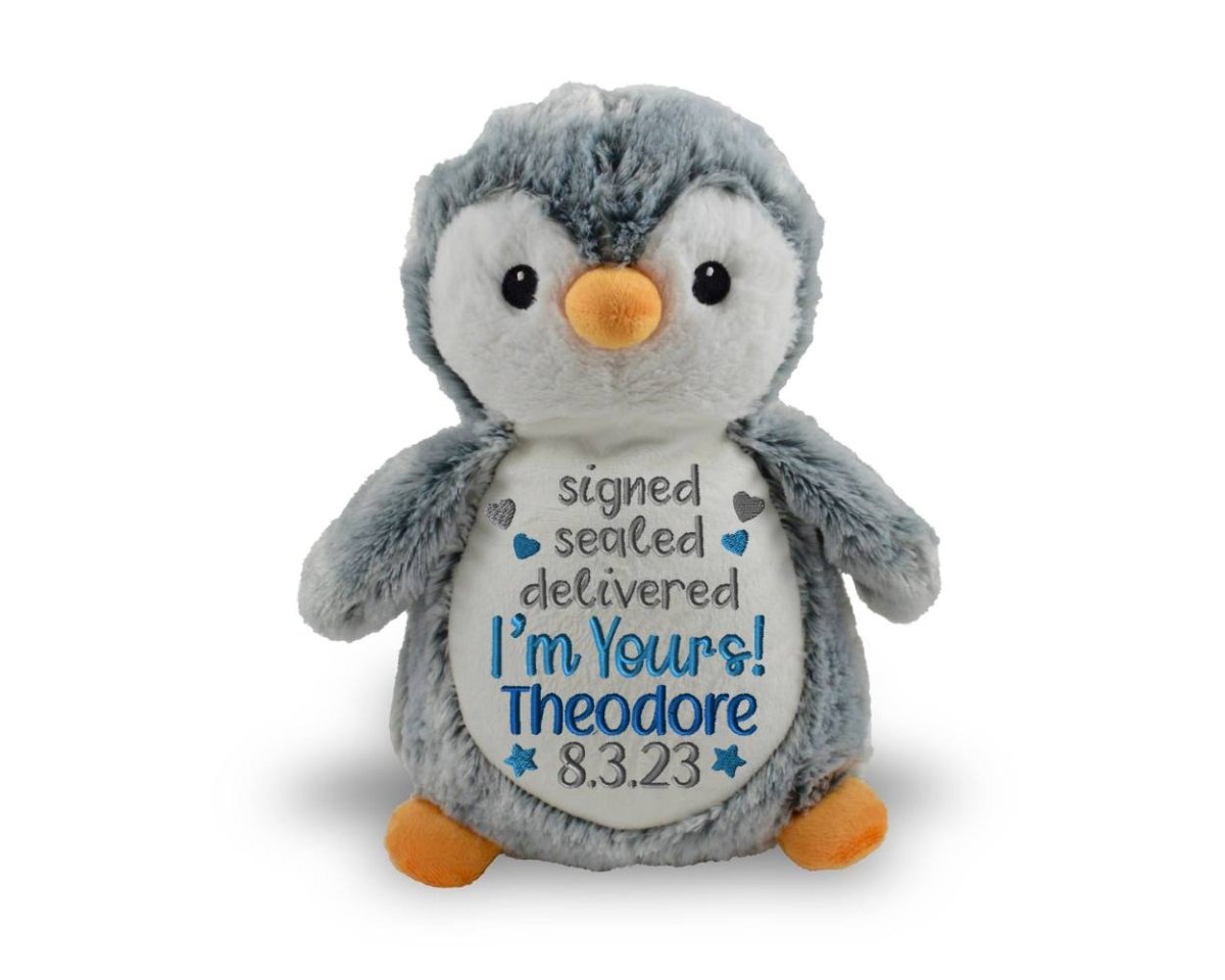 Signed Sealed Delivered Adoption Stuffed AnimalI Sew Jo