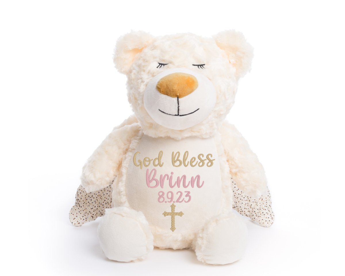 Personalized Baptism Stuffed AnimalI Sew Jo