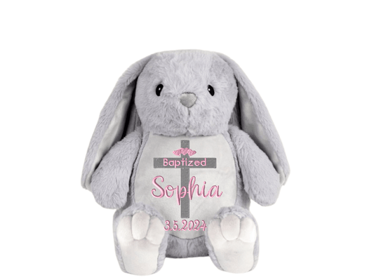 Personalized Baptism Stuffed AnimalI Sew Jo