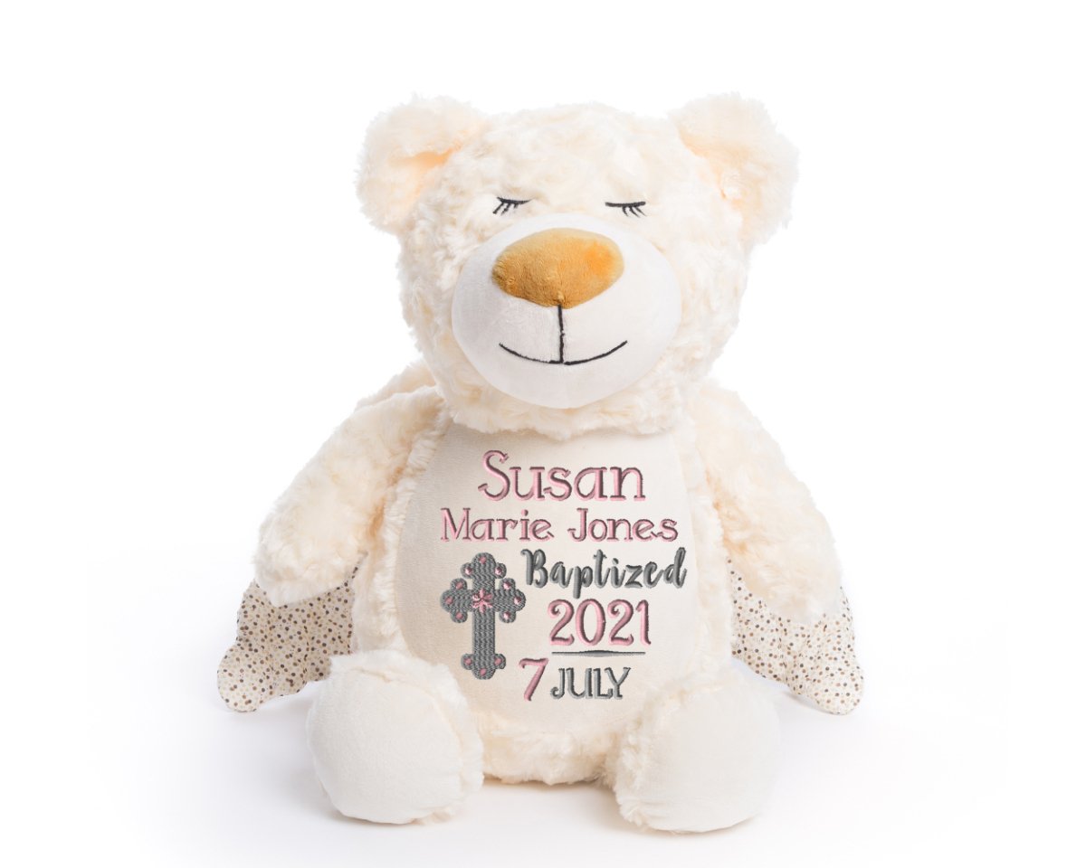 Personalized Baptism Stuffed AnimalI Sew Jo