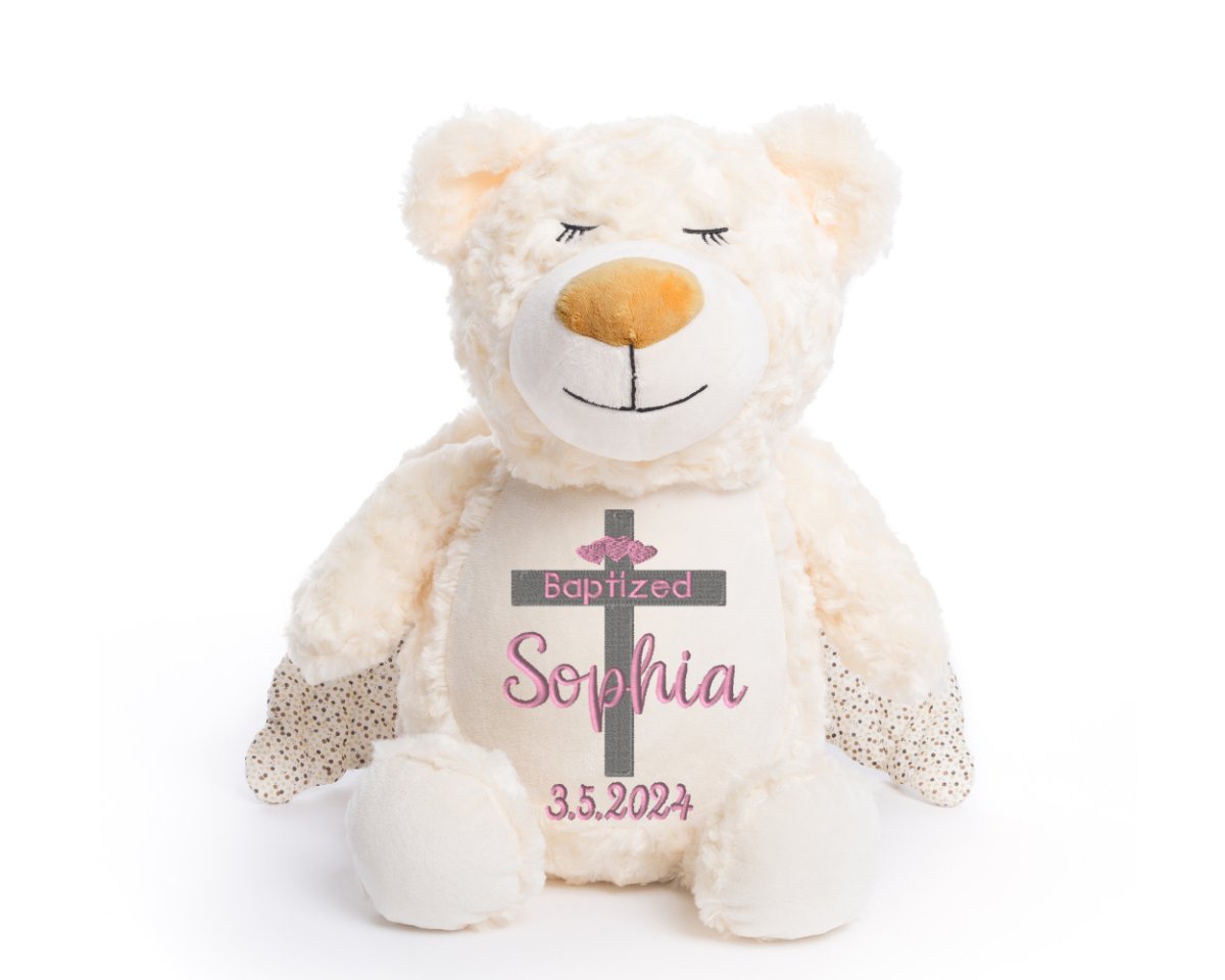 Personalized Baptism Stuffed Animal I Sew Jo