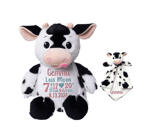 Spotted Tongue Cow Birth Stat SetCubbies