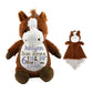 Personalized Horse Birth Stat Stuffed Animal Lovey SetI Sew Jo