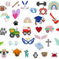 Personalized Birth Stat Stuff AnimalI Sew Jo