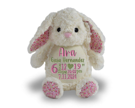 Personalized Bunny Birth Stat Stuff AnimalLITTLE ELSKA