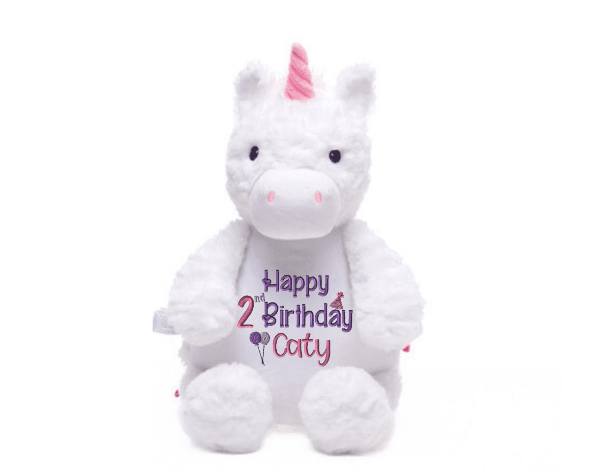 Personalized Girls Birthday Stuffed AnimalI Sew Jo