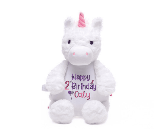 Personalized Girls Birthday Stuffed AnimalI Sew Jo