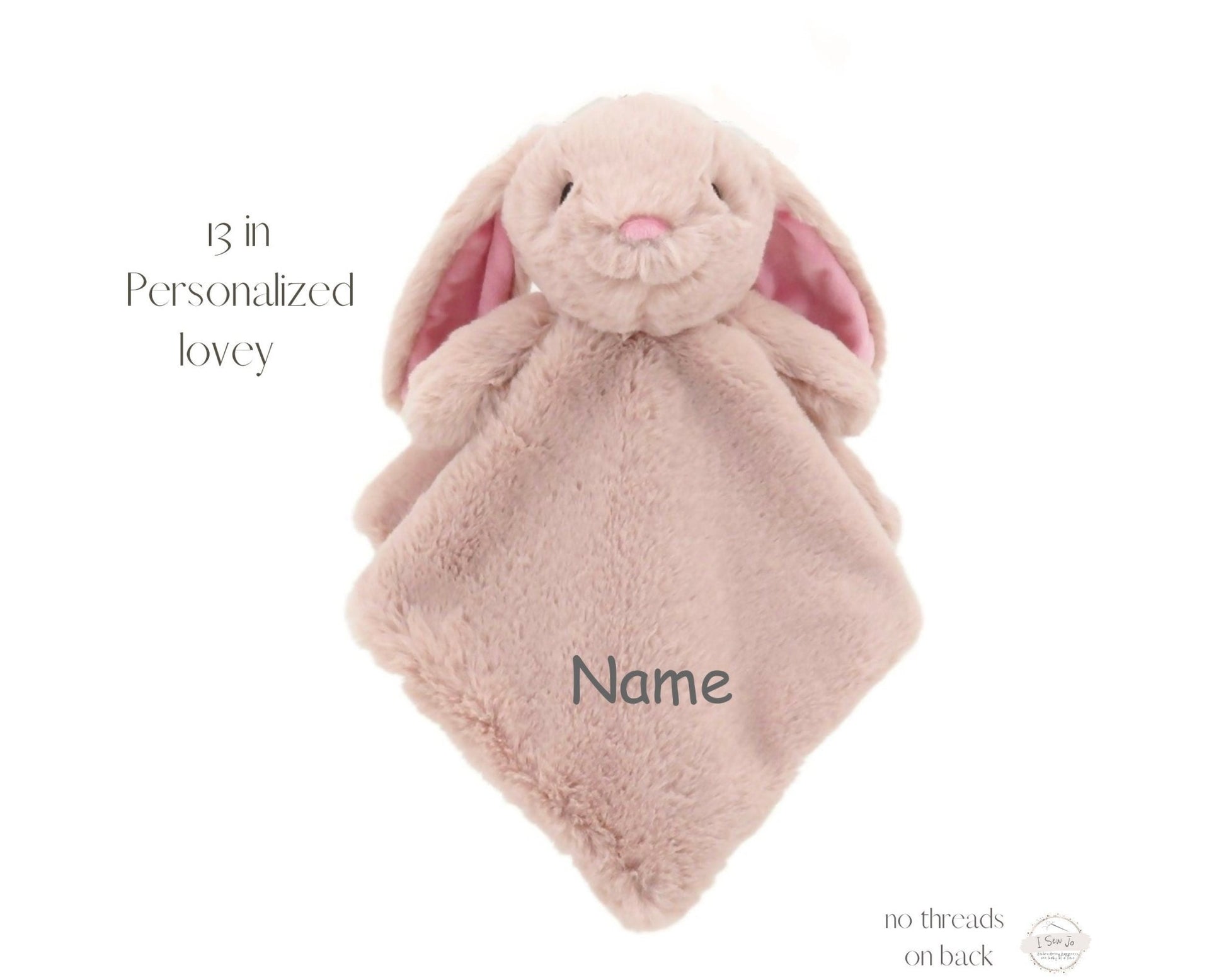 Blush Bunny Rattle LoveyLinzy Toys