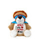 Personalized CHD Heart Warrior Hero Bear Stuffed AnimalI Sew Jo