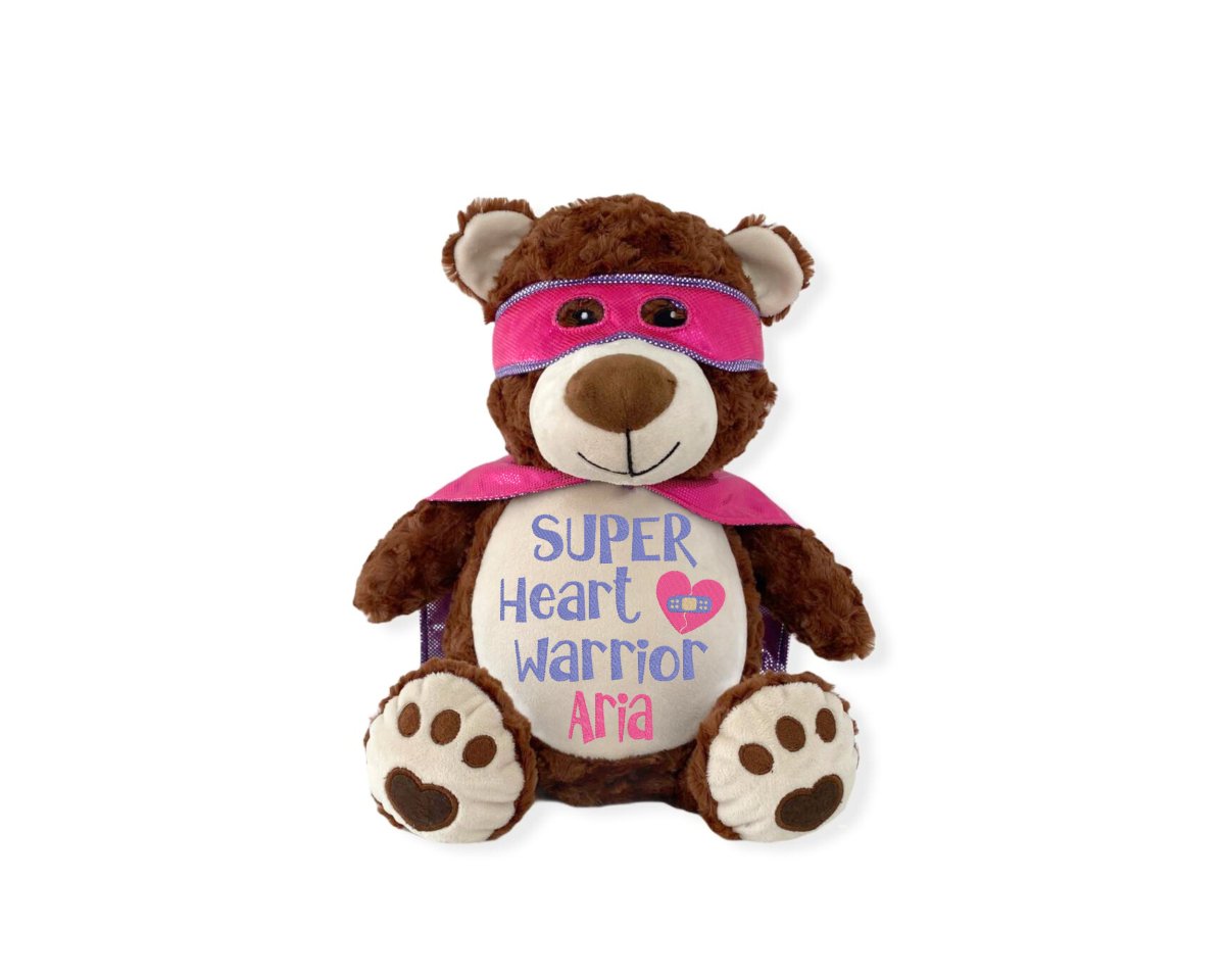 Personalized CHD Heart Warrior Stuffed AnimalI Sew Jo