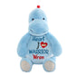 Personalized Heart Warrior Stuffed AnimalI Sew Jo