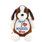 Personalized Heart Warrior Stuffed AnimalI Sew Jo