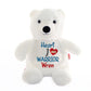 Personalized Heart Warrior Stuffed AnimalI Sew Jo