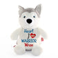 Personalized Heart Warrior Stuffed AnimalI Sew Jo