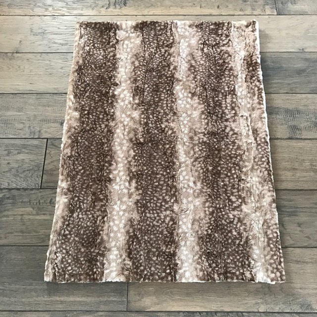 Neutral Animal Print Minky Baby BlanketI Sew Jo