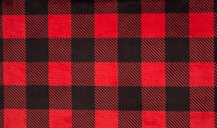 Large Buffalo Plaid Gnome Minky BlanketI Sew Jo