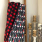 Large Buffalo Plaid Gnome Minky BlanketI Sew Jo