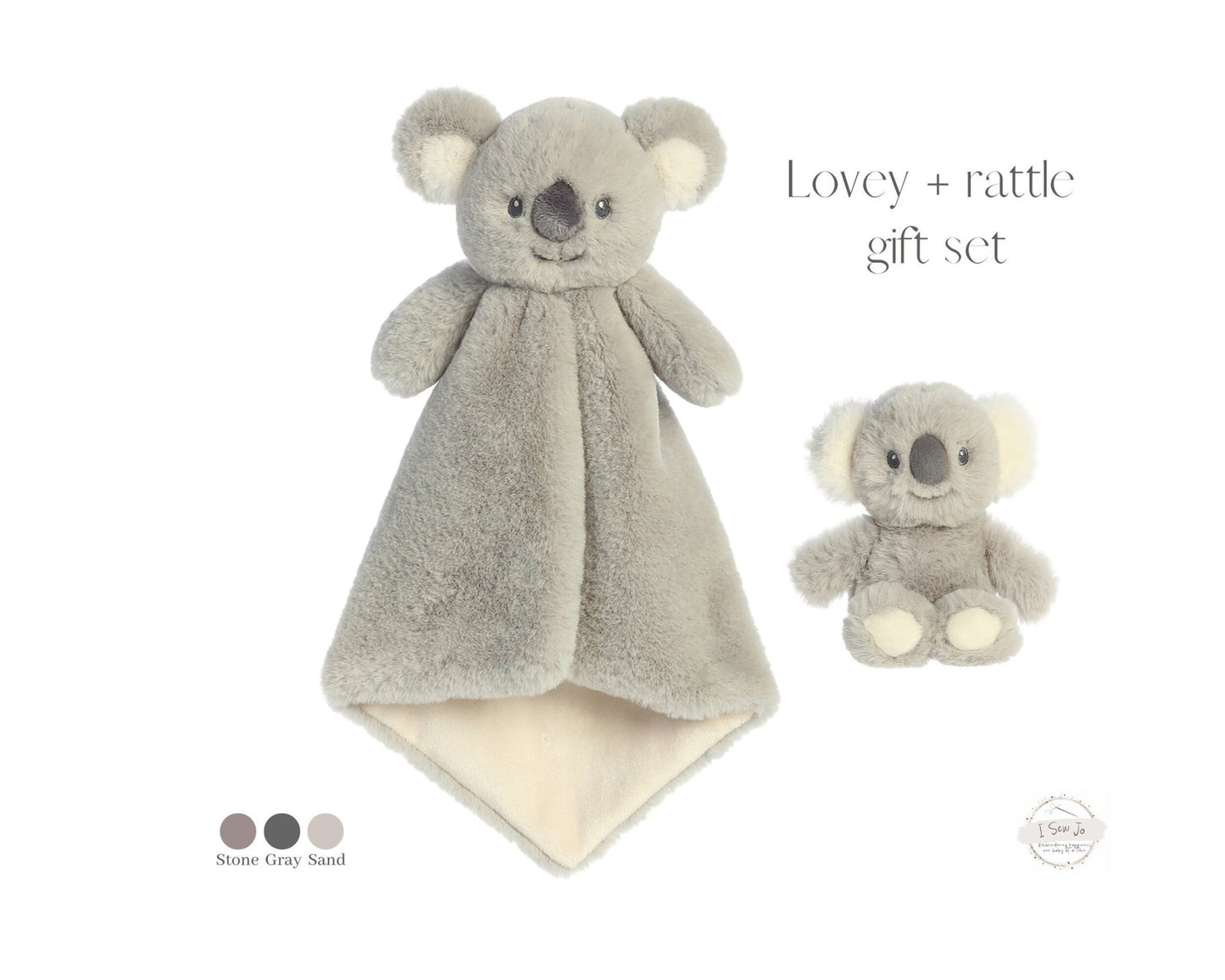 Joey Koala Lovey and Rattle Gift SetEbba