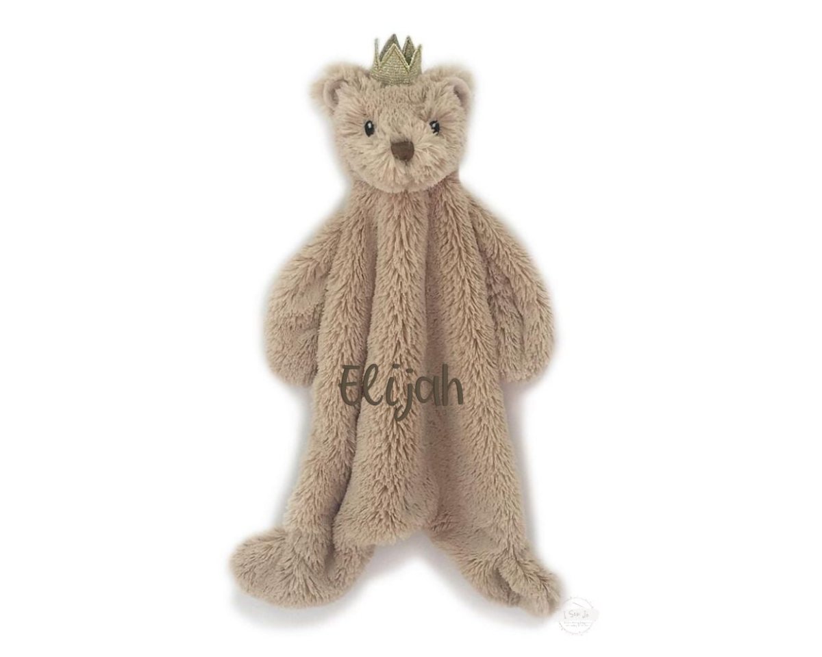 PRINCE BEAR BABY SECURITY BLANKETMON AMI