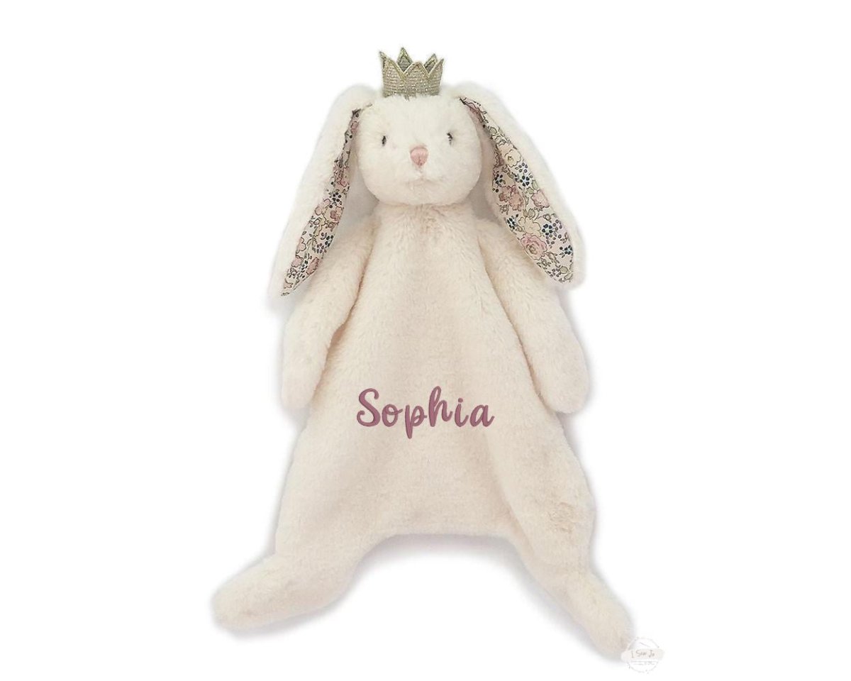 PRINCESS BUNNY BABY SECURITY BLANKET FAITHMON AMI