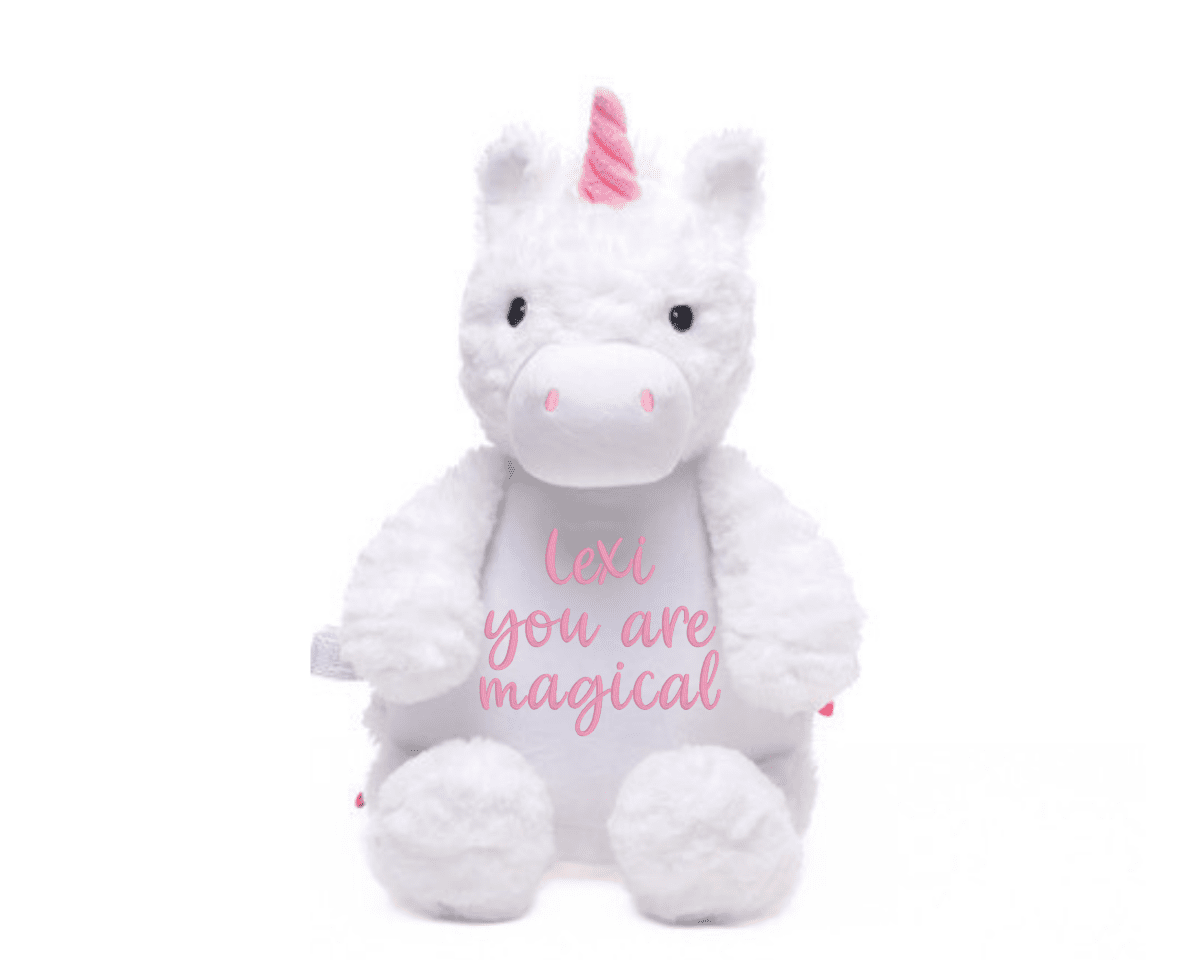 Personalized Magical Unicorn Stuffed AnimalI Sew Jo