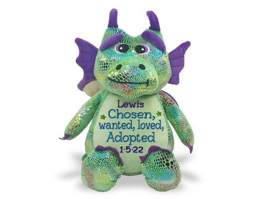 Personalized Adoption Stuffed AnimalI Sew Jo