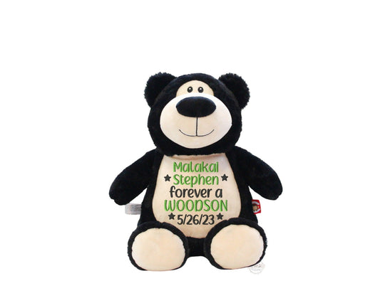 Personalized Adoption Stuffed AnimalI Sew Jo