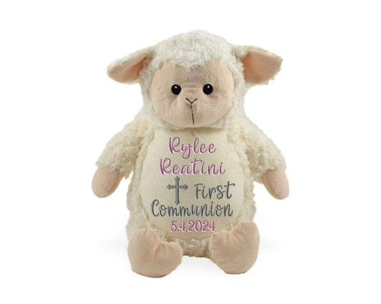 Personalized First Communion Stuffed AnimalI Sew Jo