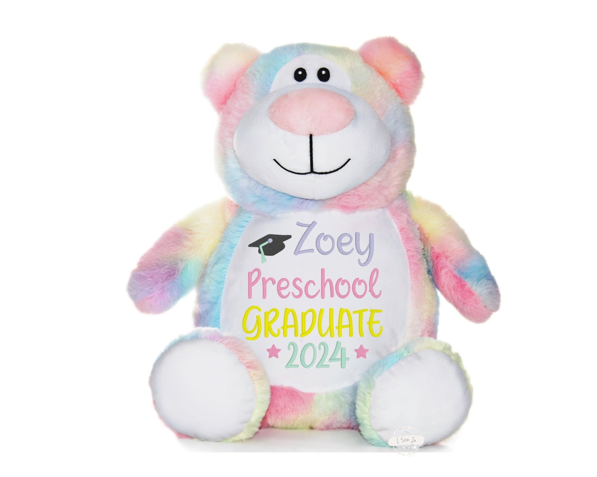 Personalized Preschool Teddy BearI Sew Jo