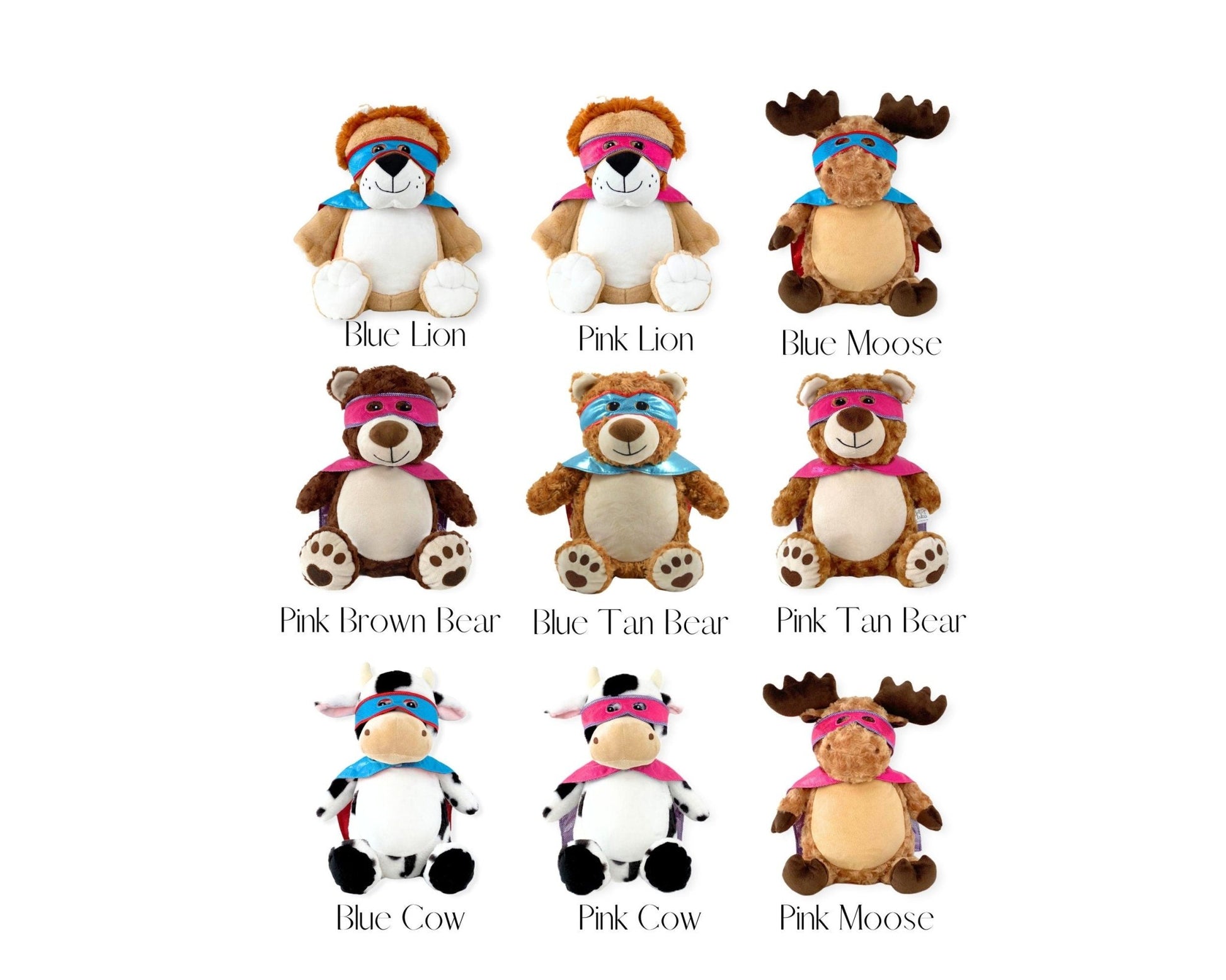 Personalized Hero Sibling Stuffed AnimalI Sew Jo