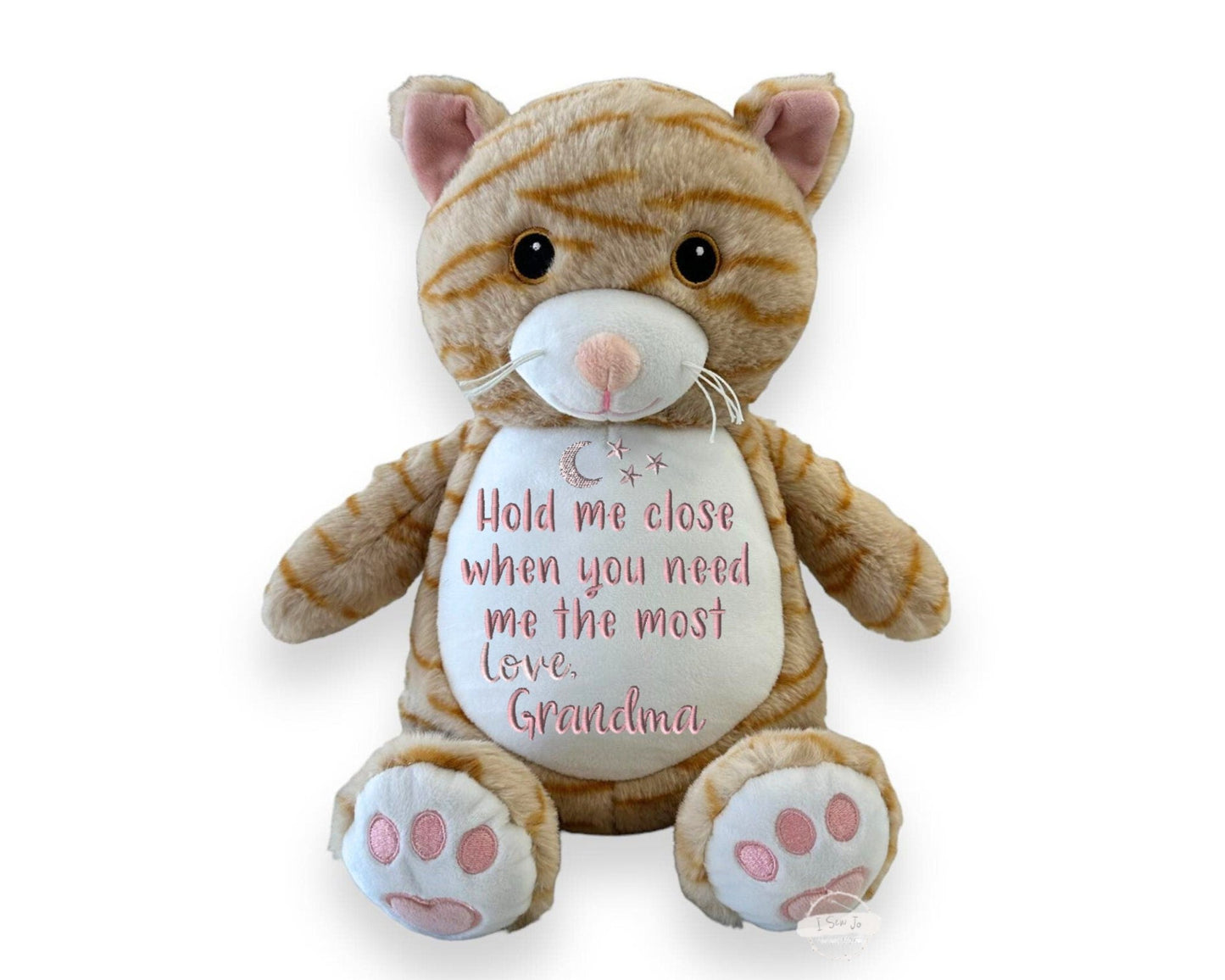 Personalized Hold Me Close Memorial Stuffed AnimalI Sew Jo