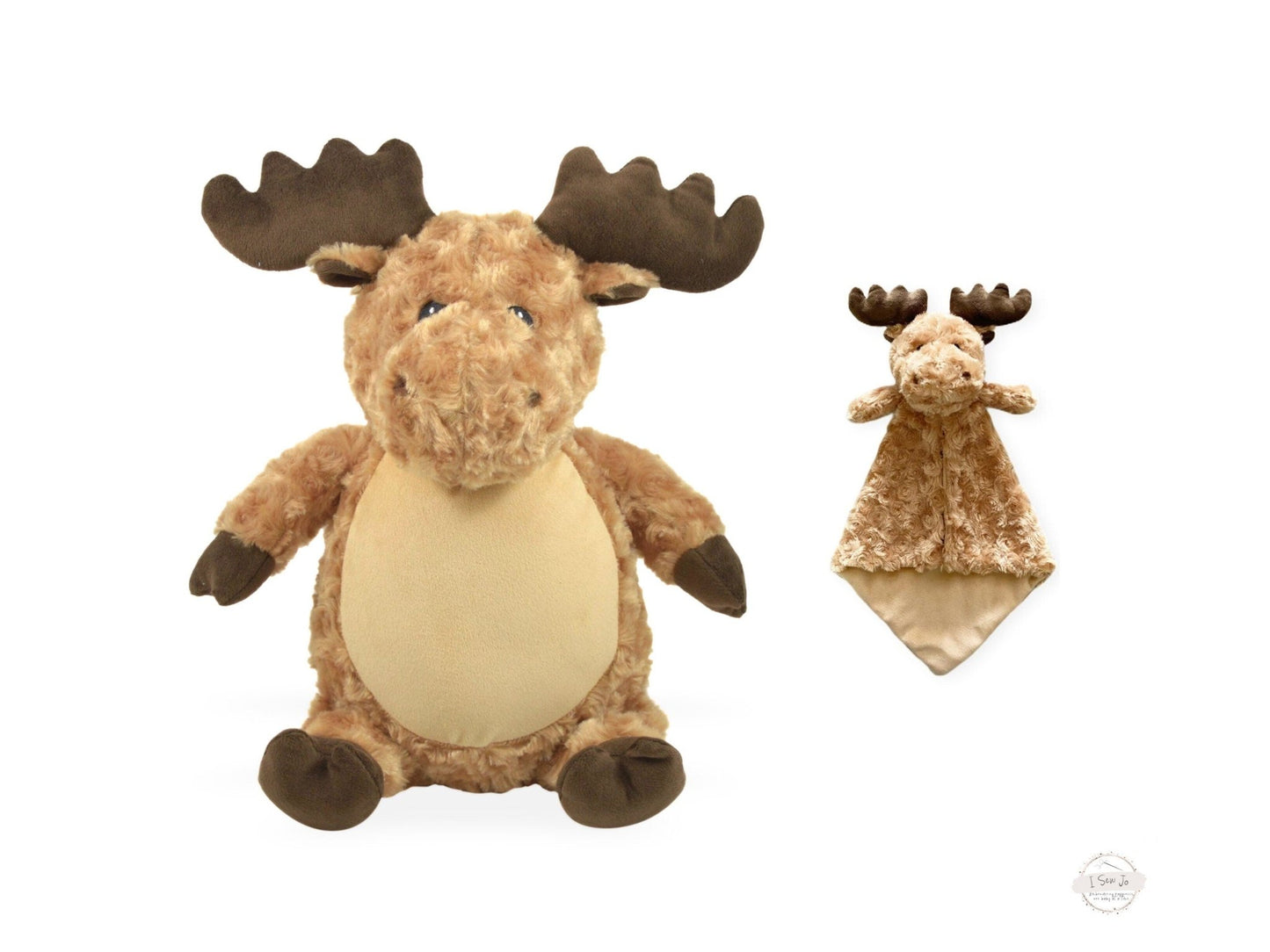 Personalized Moose Stuffed Animal Lovey SetLITTLE ELSKA