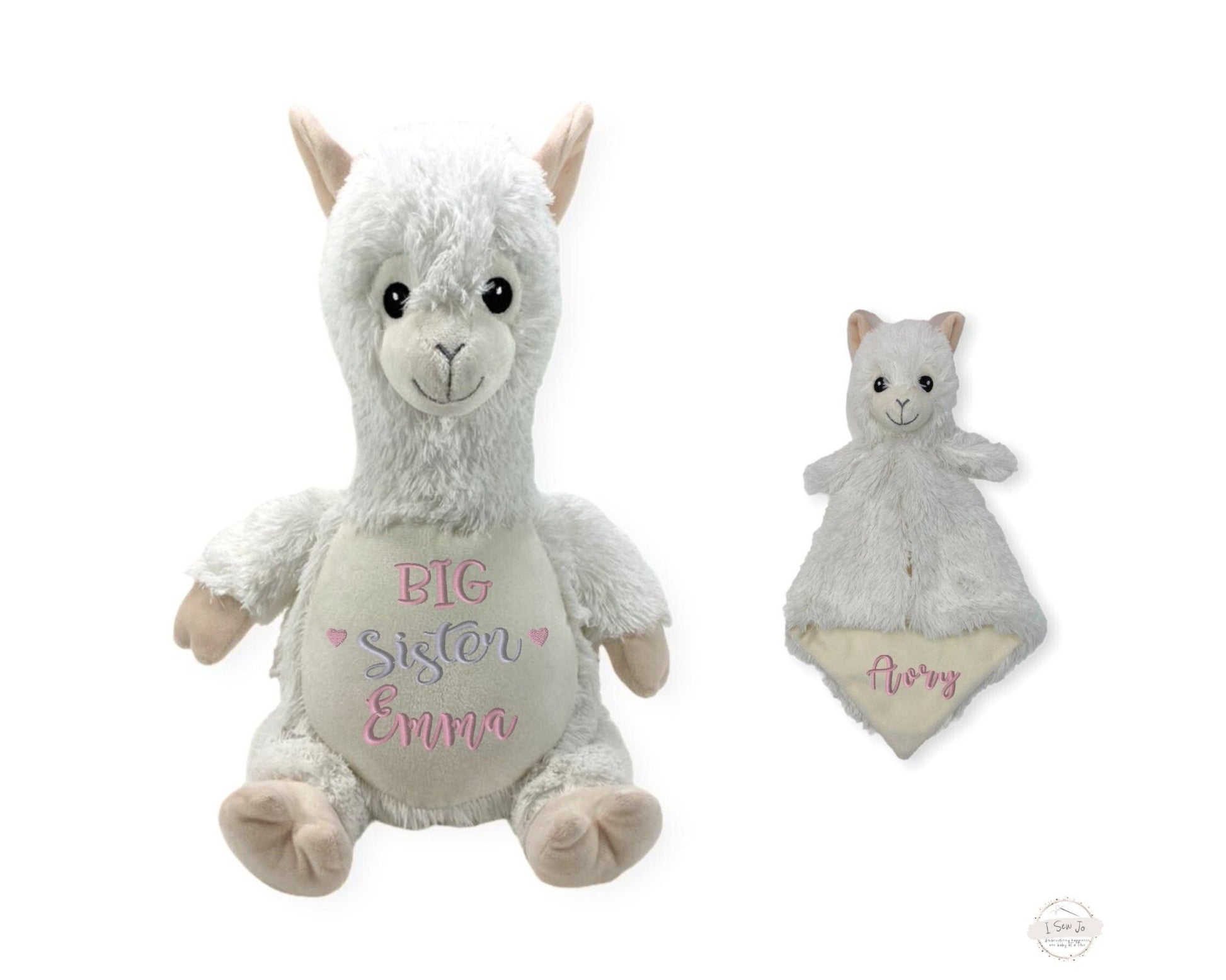 Personalized Llama Stuffed Animal & LoveyLITTLE ELSKA