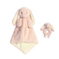 Rose Bunny Lovey and Rattle Gift SetEbba