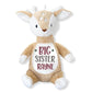 Personalized Big Sister Fawn Stuffed AnimalI Sew Jo